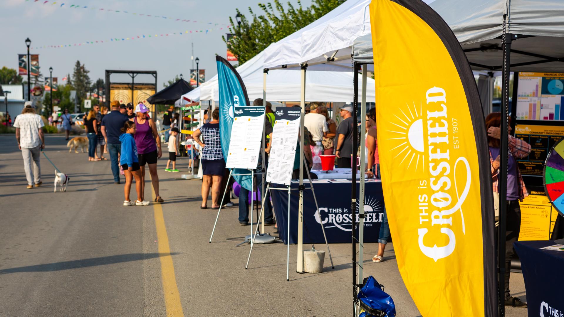 Downtown Crossfield during Community Fest