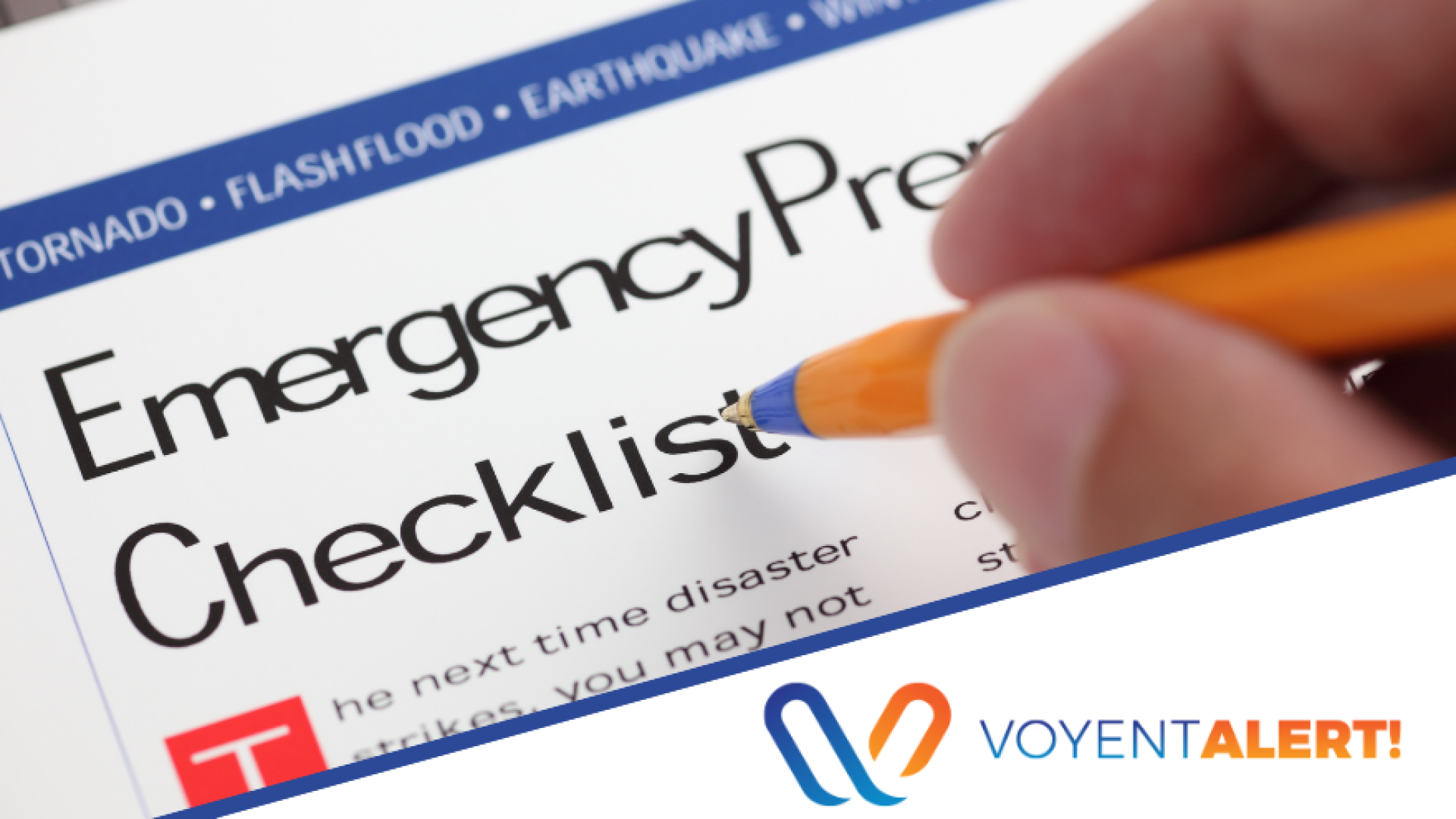 Emergency Preparedness Checklist and Voyent Alert