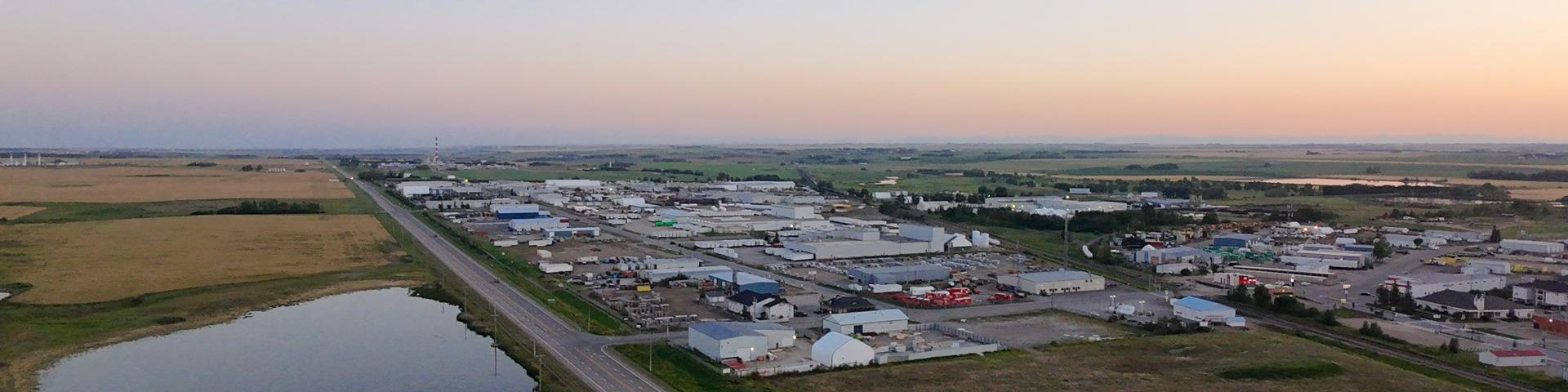 Arial of 2A looking south